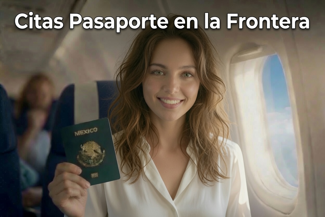 Citas de pasaporte en la frontera norte y sur de México